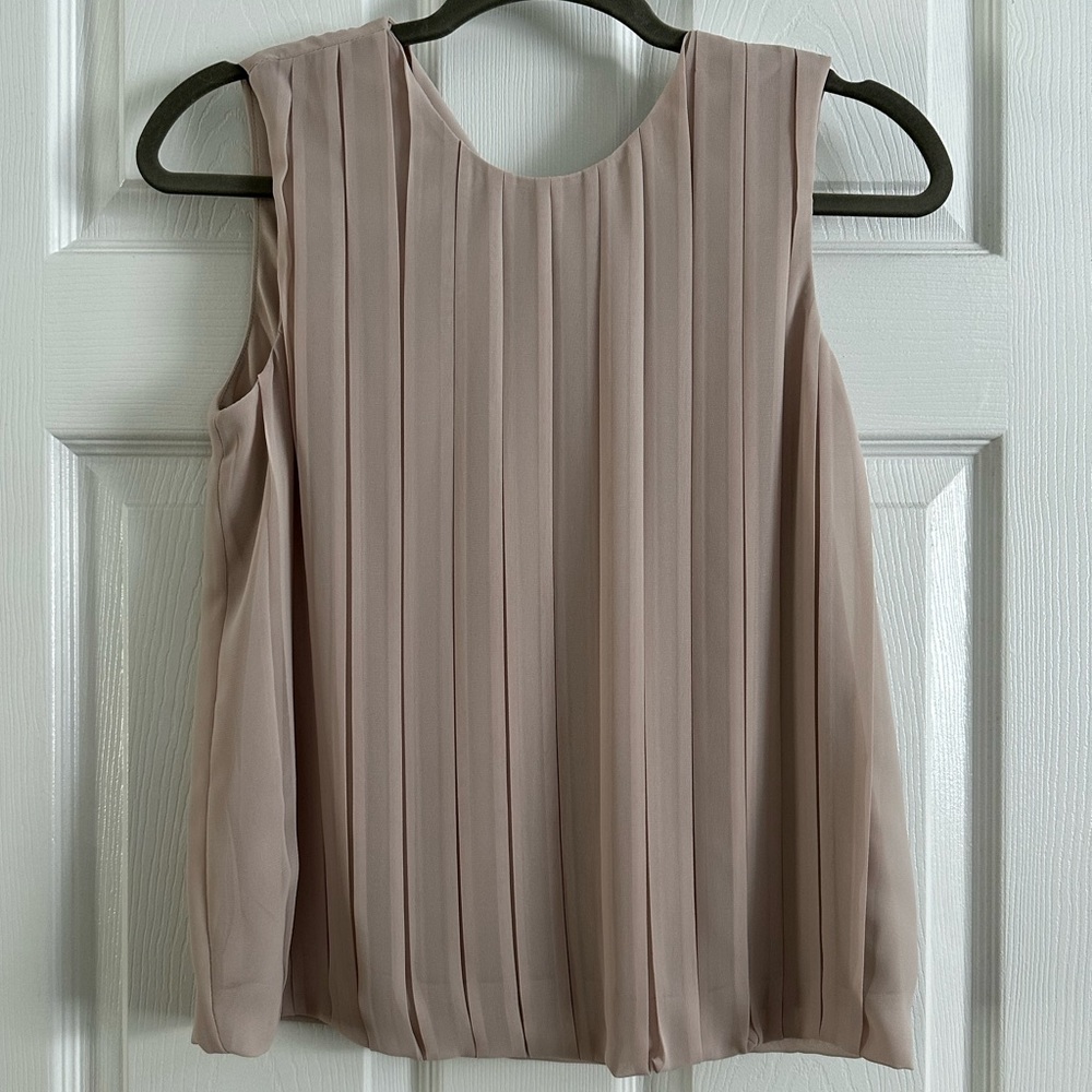 Taupe / Nude / Beige Calvin Klein Sleeveless Top